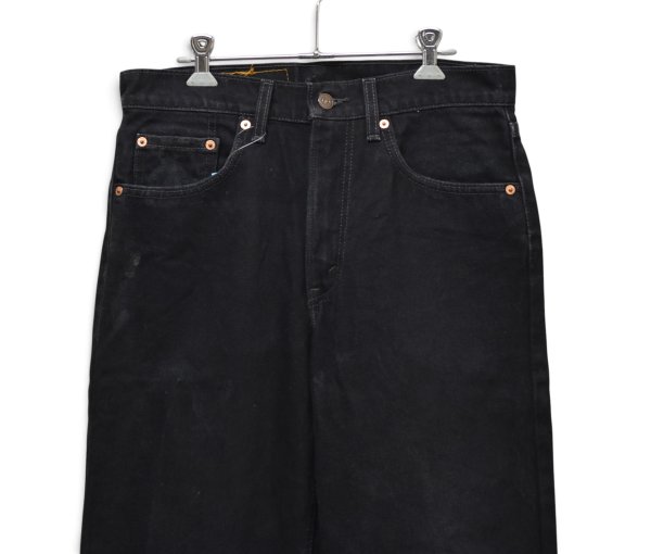 画像2: 【90’s】【ビンテージ】【USA製】【リーバイス】【Levi’s】【550】後染め【ブラック】【デニムパンツ】【W32】  (2)