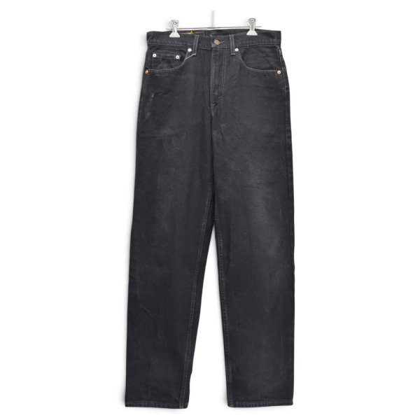 画像1: 【90’s】【ビンテージ】【USA製】【リーバイス】【Levi’s】【550】後染め【ブラック】【デニムパンツ】【W32】  (1)
