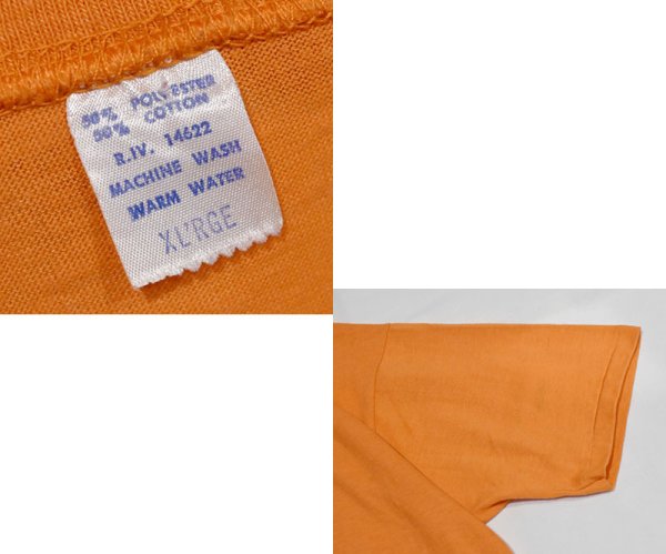 画像2: 【80’s】【USA製】【ビンテージ】【KELLY MONTEITH】【コメディアン】【JOHNS HOPKINS UNIVERSITY】【プリントTシャツ】【オレンジ】シングルステッチ【サイズXL】 (2)