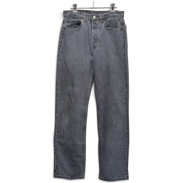 画像3: ビンテージ【80’s】【USA製】【リーバイス】【Levi’s】【501】【先染めブラック】【デニムパンツ】ブラックデニム【W31】  (3)