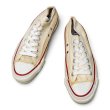 画像1: 程度良好!!【80’s】【ビンテージ】【USA製】【コンバース】【Converse】【オールスター】【チャックテイラー】サイド当て布付き【サイドステッチ】【白】【US6】約24.5cm  (1)
