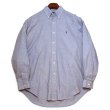 画像1: 【90’s】【ビンテージ】【ラルフローレン】【Ralph Lauren】【CLASSIC FIT】シャンブレー【ボタンダウンシャツ】【グレー】【サイズM】  (1)