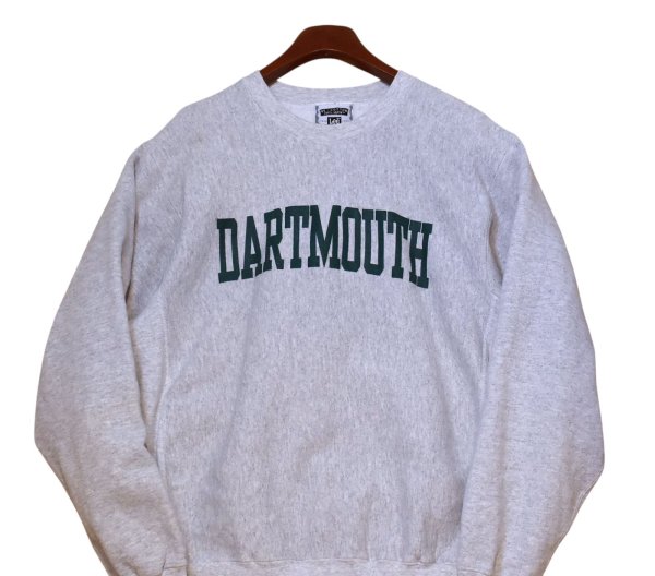 画像4: 程度良好!!【90’s】【ビンテージ】【USA製】【リー】【Lee】【DARTMOUTH】ダートマス大学【カレッジ】【スウェット】リバースウィーブ【グレー】【サイズL】  (4)
