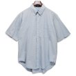 画像1: 【90’s】【ビンテージ】【USA製】【インポーテッドファブリック】【Imported Fabric】【白×水色×緑】【ギンガムチェック】【ボタンダウン】【半袖シャツ】【サイズXL】 (1)