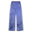 画像1: 【デッドストック】【80’s】【ビンテージ】【USA製】【アディダス】【adidas】【水色×白ライン】【ジャージパンツ】【トレフォイル】【レディース古着】【サイズS】  (1)