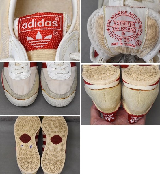 画像2: 【80’s】ビンテージ【アディダス】【adidas】【ORION】【クリーム×赤】【スニーカー】【25cm程度】  (2)