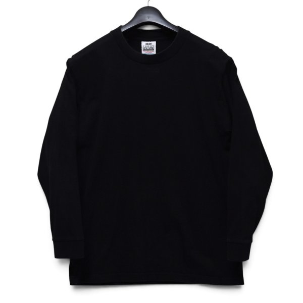 画像1: 【USA製】ビンテージ【PRO CLUB】【プロクラブ】【ヘビーウェイト】【無地】【長袖Tシャツ】ロンＴ【黒】【サイズM】  (1)