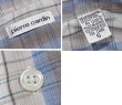 画像2: ビンテージ【ピエールカルダン】【pierre cardin】【ベージュ×青】【チェック】【半袖シャツ】【サイズS】 (2)