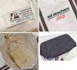 画像2: ビンテージ【90’s】【USA製】【elf atochem】【ATO】ロゴ入り【白×黒赤ライン】【キャンバストートバッグ】 (2)