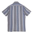 画像3: ビンテージ【ピエールカルダン】【pierre cardin】【ベージュ×青】【チェック】【半袖シャツ】【サイズS】 (3)