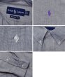 画像2: 【90’s】【ビンテージ】【ラルフローレン】【Ralph Lauren】【CLASSIC FIT】シャンブレー【ボタンダウンシャツ】【グレー】【サイズM】  (2)