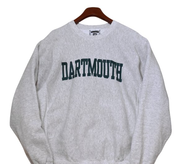 画像3: 程度良好!!【90’s】【ビンテージ】【USA製】【リー】【Lee】【DARTMOUTH】ダートマス大学【カレッジ】【スウェット】リバースウィーブ【グレー】【サイズL】  (3)