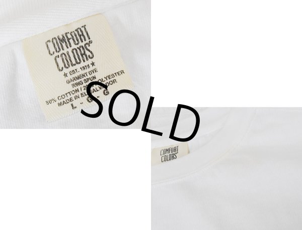 画像2: ビンテージ【COMFORT COLORS】【HAMPTON BAYS】【テニス】プリント【スウェット】【白】【サイズL】 (2)