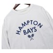 画像3: ビンテージ【COMFORT COLORS】【HAMPTON BAYS】【テニス】プリント【スウェット】【白】【サイズL】 (3)