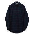 画像1: 【ほぼ未使用】90's【USA製】ビンテージ【エルエルビーン】【L.L.Bean】【ブラックウォッチ】紺×緑【フランネルシャツ】薄手ネルシャツ【サイズM TALL】  (1)
