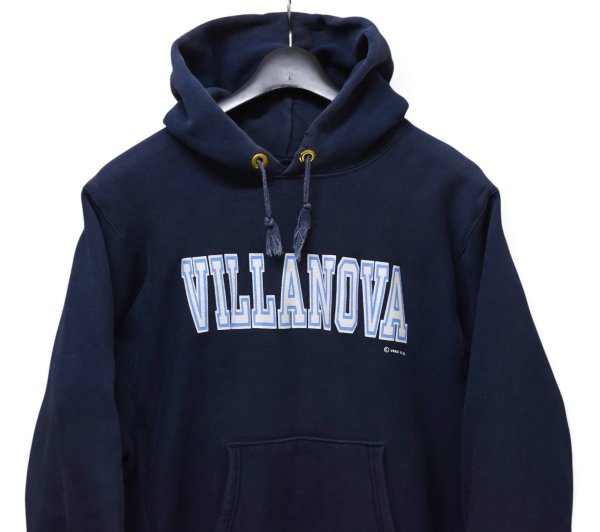 画像4: 【80’s】【ビンテージ】【USA製】【チャンピオン】【Champion】リバースウィーブ【REVERSE WEAVE】【VILLANOVA】【カレッジ】【パーカー】ネイビー【サイズM】  (4)