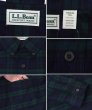 画像2: 【ほぼ未使用】90's【USA製】ビンテージ【エルエルビーン】【L.L.Bean】【ブラックウォッチ】紺×緑【フランネルシャツ】薄手ネルシャツ【サイズM TALL】  (2)