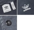 画像2: ビンテージ【アディダス】【adidas】【チャコールグレー】【コットンコーチジャケット】【トレフォイル】【サイズL】 (2)