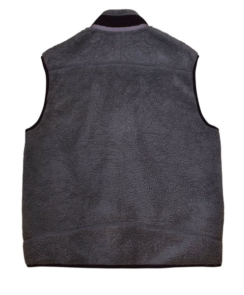 画像3: 【パタゴニア】【Patagonia】【グレー×黒】【レトロX】【フリースベスト】フルジップベスト【サイズXL】  (3)