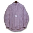 画像1: 【未使用】80’s~【USA製】ビンテージ【エルエルビーン】【L.L.Bean】【ピンク×白】【ストライプ】【ボタンダウンシャツ】【15 1/2-34】  (1)