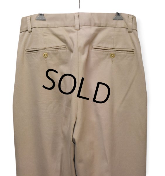 画像4: 【90’s】ビンテージ【USA製】【ポロ ラルフローレン】【Polo Ralph Lauren】【チノパンツ】スラックス【ベージュ】ストレッチパンツ【W32】  (4)