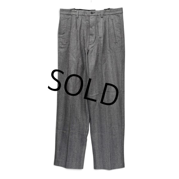 画像1: デッドストック【90’s】ビンテージ【エディーバウアー】【Eddie Bauer】【ヘリンボーン柄】【2タックパンツ】スラックス【黒×白】【36×32】  (1)