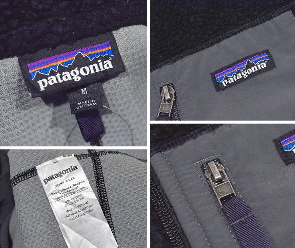 画像2: ビンテージ【パタゴニア】【Patagonia】【クラシックレトロX】【フリースベスト】【黒×グレー】【サイズM】 (2)