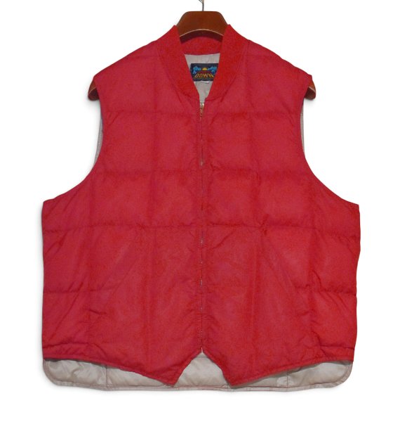 画像1: 【60’s】【ビンテージ】【EDDIE BAUER】エディーバウアー【BAUER DOWN】バウアーダウン【ダウンベスト】【赤】【US46】  (1)