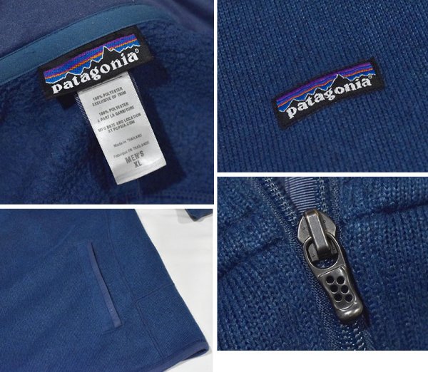 画像2: ビンテージ【パタゴニア】【Patagonia】【ベターセーター】【フリースジャケット】【ネイビー】【サイズXL】 (2)