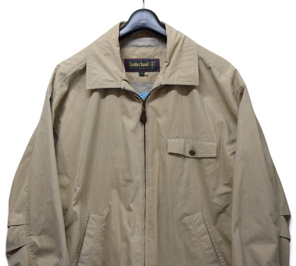 画像4: 【90’s】ビンテージ【ティンバーランド】【Timberland】【WEATHERGEAR】【ベージュ】【コットンブルゾン】フルジップ【サイズL】  (4)