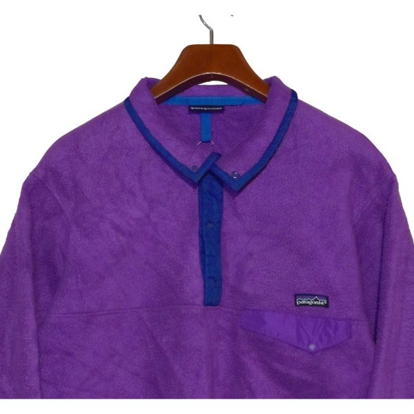 画像3: 【90’s】ビンテージ【パタゴニア】【Patagonia】【シンチラスナップT】【フリース】【パープル】【サイズL程度】 (3)