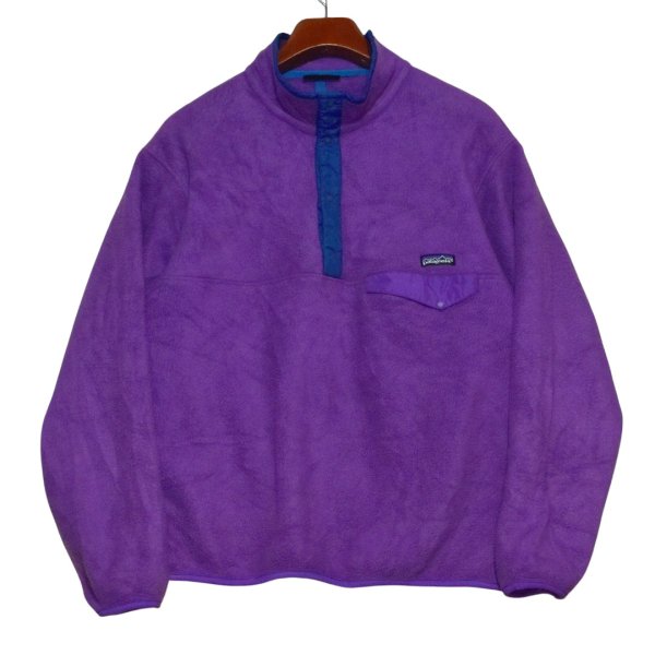 画像1: 【90’s】ビンテージ【パタゴニア】【Patagonia】【シンチラスナップT】【フリース】【パープル】【サイズL程度】 (1)