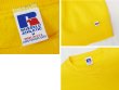 画像2: 【90’s】【USA製】ビンテージ【ラッセル】【Russell】【前V】【クルーネックスウェット】【黄色】【サイズM】 (2)