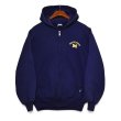 画像1: 【90’s】【ビンテージ】【USA製】【ラッセル】【Russell】【MICHIGAN】【ミシガン大学】【刺繍】【フルジップパーカー】ネイビー【サイズM】  (1)