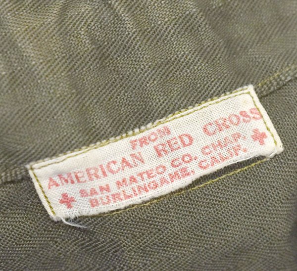 画像2: 【40’s】【ビンテージ】【アメリカンレッドクロス】【American Red Cross】【HBT】【巾着バッグ】 (2)