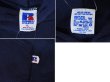 画像2: 【80’s】ビンテージ【USA製】【ラッセル】【Russell】【無地パーカー】プルオーバーパーカー【紺】【サイズXL】  (2)