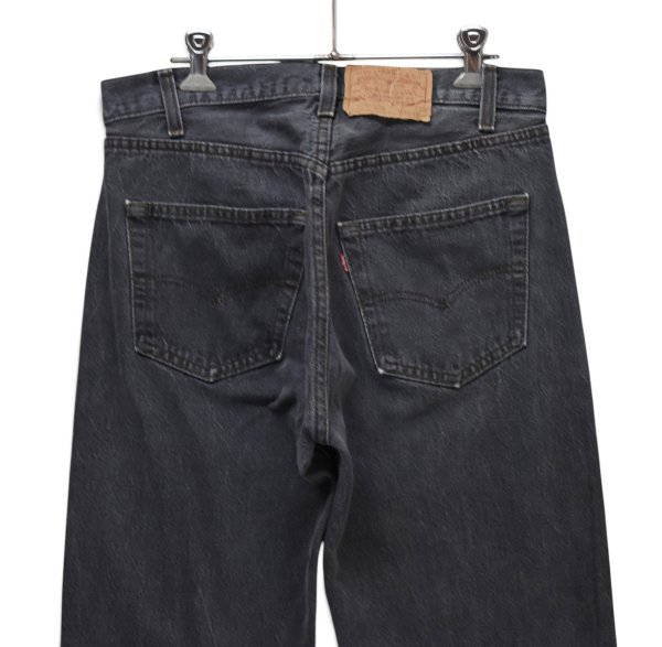 画像6: 【90’s】ビンテージ【USA製】【リーバイス】【Levi’s】【501】【先染めブラック】ブラックデニムパンツ【W32】  (6)