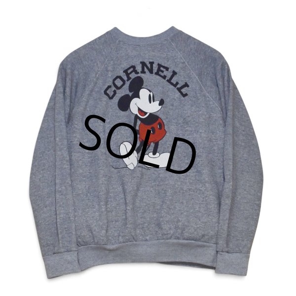 画像3: 【80’s】【ビンテージ】【Disney】【CORNELL】【ミッキーマウス】【霜降りグレー】【スウェット】【サイズL程度】 (3)