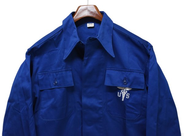 画像3: 【デッドストック】【60’s】ビンテージ【USA製】【U.S. ARMY】【CONVALESCENT SUIT】【ジャケット】【メディカル】ブルー【サイズM】  (3)