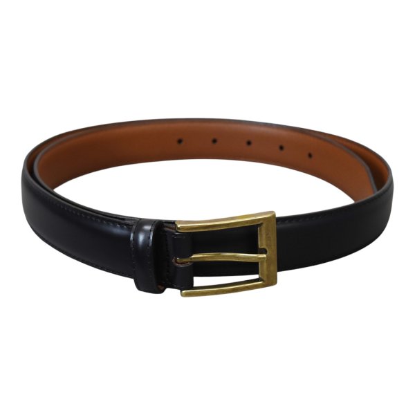 画像1: 【ほぼ未使用】【L.L.Bean】【エルエルビーン】【レザーベルト】ブラックレザー【黒】【サイズ38】  (1)