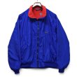 画像1: 【90’s】ビンテージ【USA製】【パタゴニア】【Patagonia】シェルドシンチラジャケット【ナイロンジャケット】フルジップ【コバルトブルー×赤】【サイズXL】  (1)