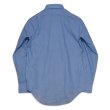 画像3: 【デッドストック】ビンテージ【BANCROFT】【水色】【ボタンダウンシャツ】長袖シャツ【サイズ15-33】 (3)