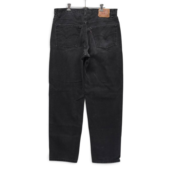 画像6: 【90’s】【ビンテージ】【USA製】【リーバイス】【Levi’s】【550】後染めブラック【ブラックデニムパンツ】【W38】  (6)