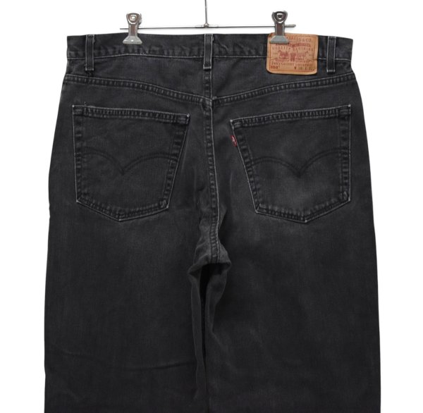 画像5: 【90’s】【ビンテージ】【USA製】【リーバイス】【Levi’s】【550】後染めブラック【ブラックデニムパンツ】【W38】  (5)