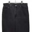 画像4: 【90’s】【ビンテージ】【USA製】【リーバイス】【Levi’s】【550】後染めブラック【ブラックデニムパンツ】【W38】  (4)