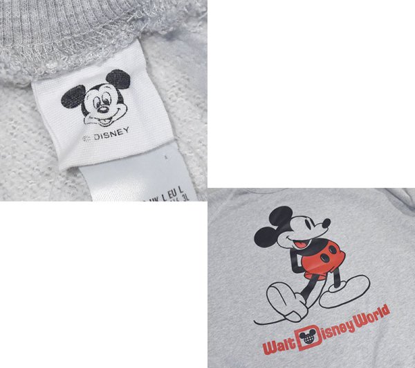 画像2: 【90’s】ビンテージ【ディズニー】【Disney】【ミッキーマウス】【Walt Disney World】【スウェット】【グレー】【サイズL】 (2)