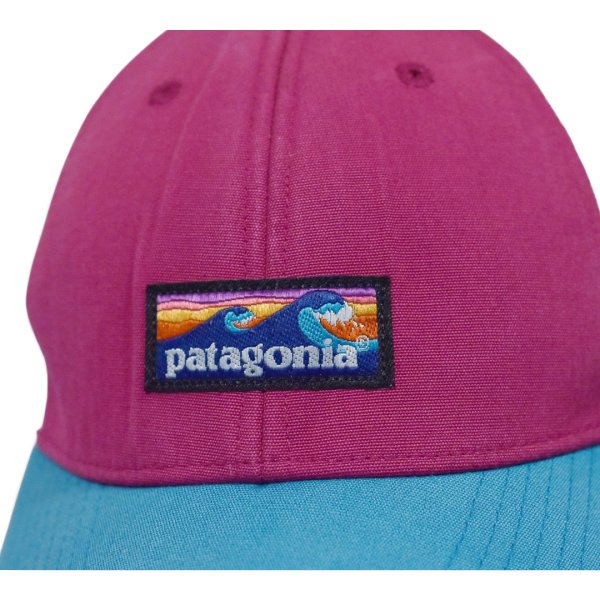 画像6: ビンテージ【パタゴニア】【Patagonia】【ロゴ入り】【水色×赤紫】【メッシュキャップ】 (6)