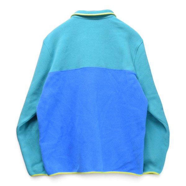 画像4: 【パタゴニア】【Patagonia】【シンチラ】【スナップT】【エメラルド×ブルー】プルオーバー フリース【サイズXXL】  (4)