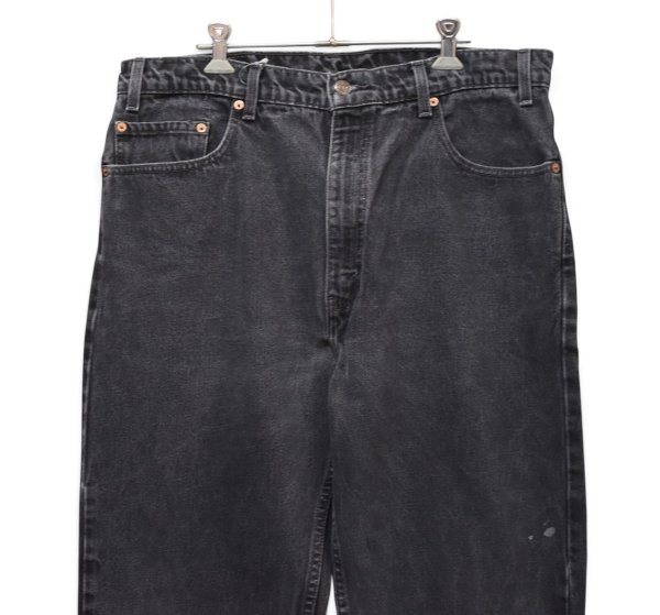 画像4: 【90’s】ビンテージ【リーバイス】【Levi’s】【505】後染め【ブラックデニムパンツ】【W38】  (4)