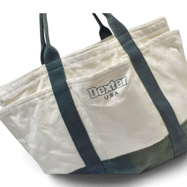 画像4: 【90’s】【ビンテージ】【USA製】【Dexter】【Hilton Head Outdoor】【白×緑】【ガーデントート】【トートバッグ】 (4)